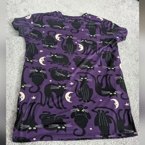 Way To Celebrate Cat & Moon Halloween Nightshirt With Pockets